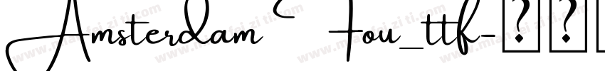 Amsterdam Fou_ttf字体转换